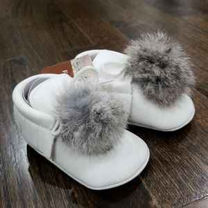 White & Grey Moccasins